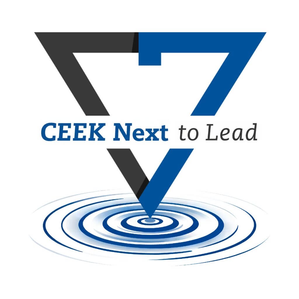 CEEK Next to Lead logo with ripple effect, enhancing leadership skills at Elevate Your Organization's Culture and Performance With CEEK.